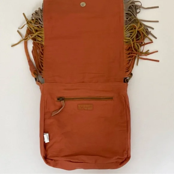 Free People Sundown Aztec Suede Fringe Purse - Picture 8 of 16